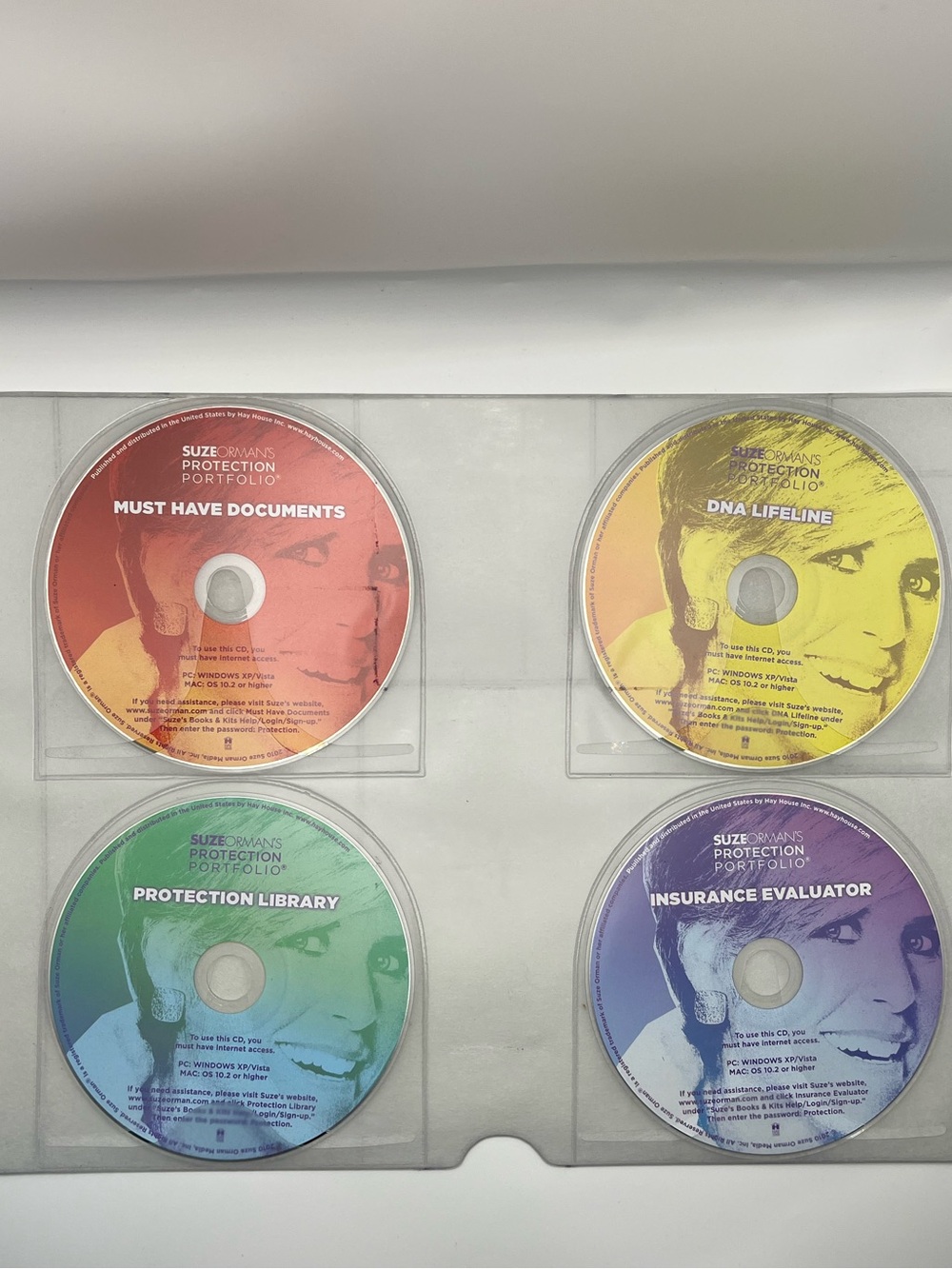 Suze Orman Protection Portfolio 4 CD Set NWOT insurance dna must have documents